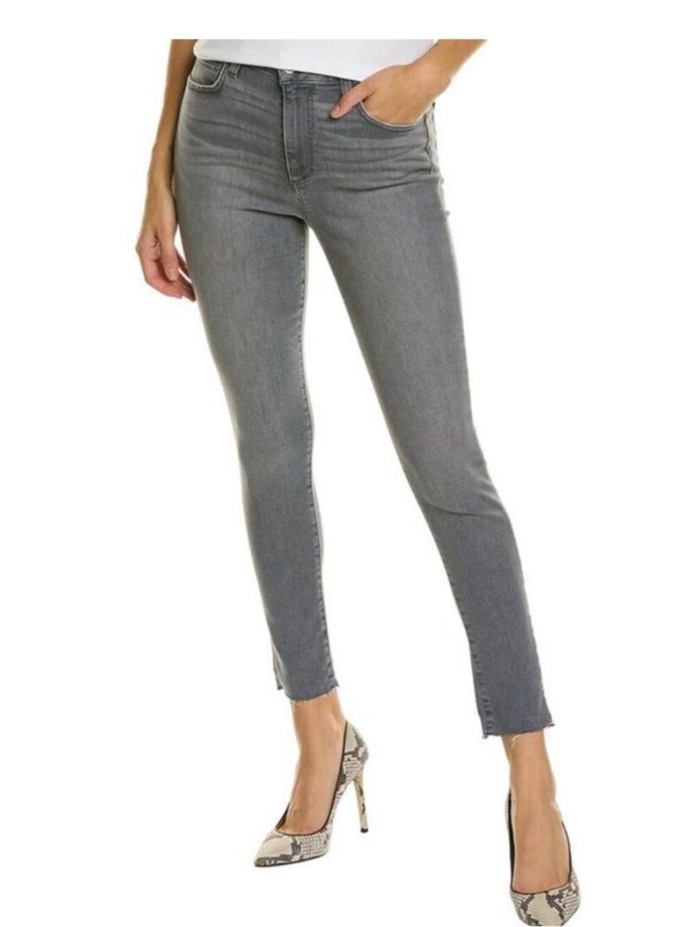 NWT JOE’S Jeans Ray High Rise Curvy Petunia Skinny Ankle Jeans Gray Wash Size 24